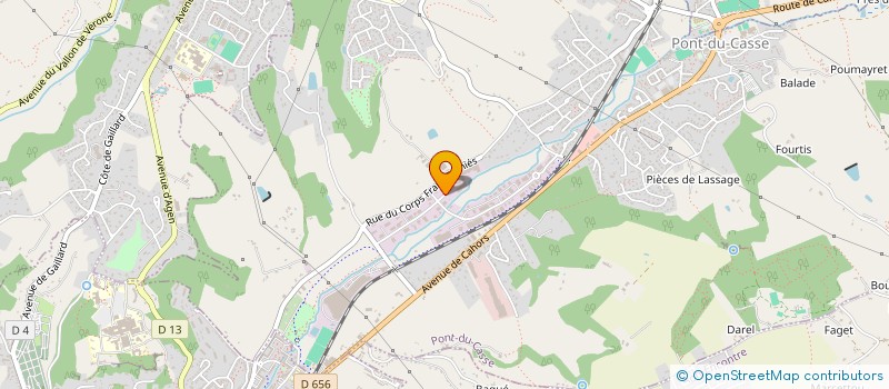 localisation de l'entreprise RIGAL PAYSAGES  PONT-DU-CASSE