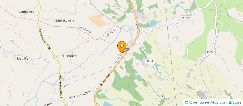 localisation de l'entreprise RIGAUD GERAUD  LOMBERS