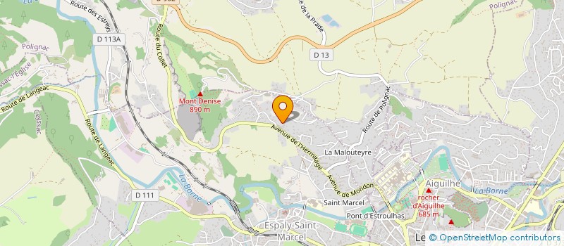 localisation de l'entreprise RIGAUDIN MATHIEU à ESPALY-SAINT-MARCEL