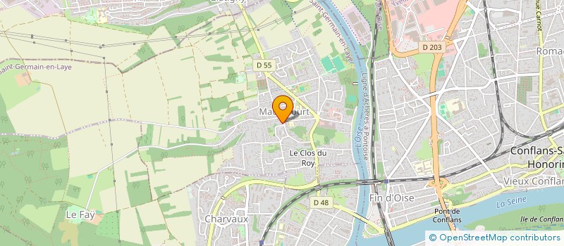 localisation de l'entreprise RIGAUDY ET CASTELLS  MAURECOURT