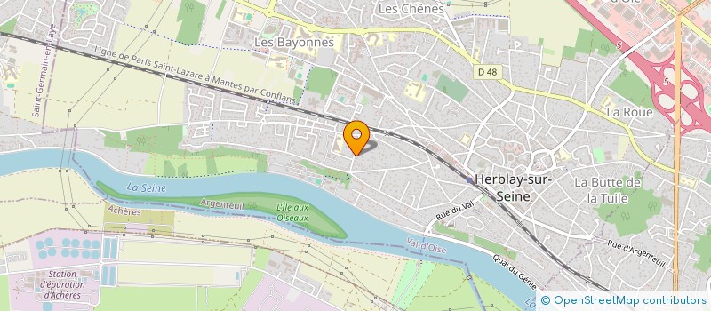 localisation de l'entreprise RIGAULT DU VIVIER  HERBLAY-SUR-SEINE