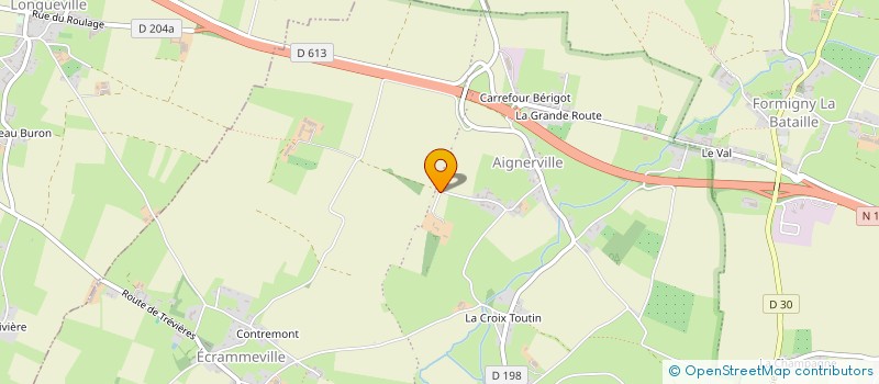 localisation de l'entreprise RIGAULT NEGOCE  FORMIGNY LA BATAILLE