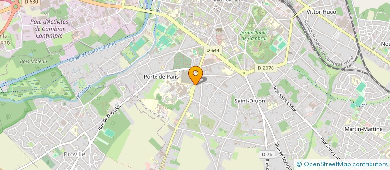 localisation de l'entreprise RIGAUX DEVELOPPEMENT à CAMBRAI