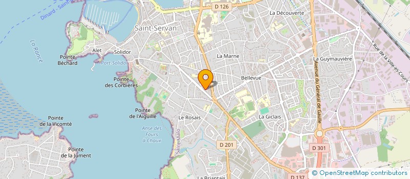 localisation de l'entreprise RIGEL  SAINT-MALO