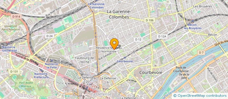 localisation de l'entreprise RIGEONER à COURBEVOIE