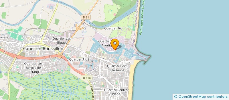 localisation de l'entreprise RIGGING WORKSHOP 66 à CANET-EN-ROUSSILLON