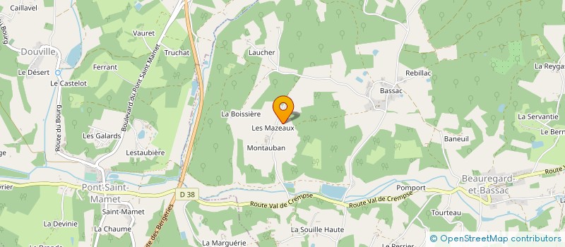 localisation de l'entreprise RIGHETTI CSE  EYRAUD-CREMPSE-MAURENS