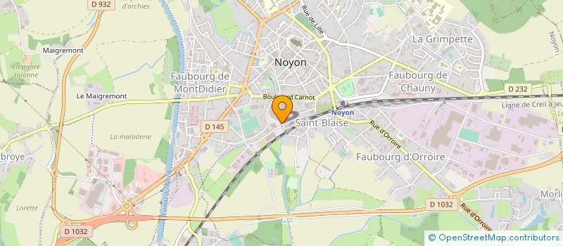localisation de l'entreprise RIGIDA à NOYON