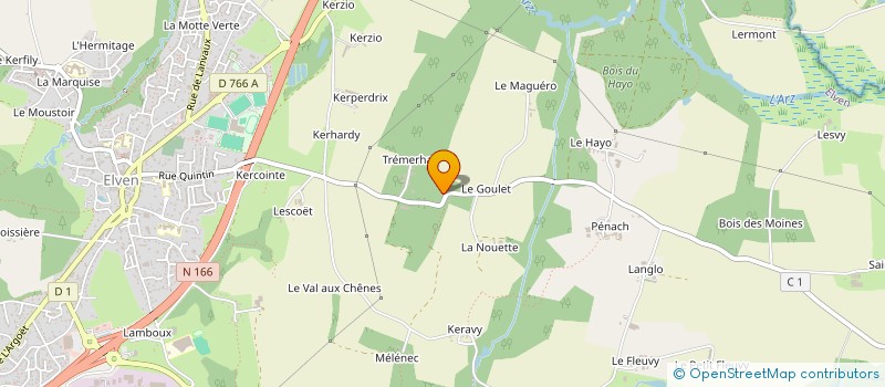 localisation de l'entreprise RIGNAULT MACONNERIE  ELVEN