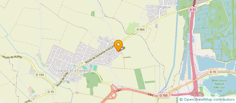 localisation de l'entreprise RIGOFI  VAROIS-ET-CHAIGNOT