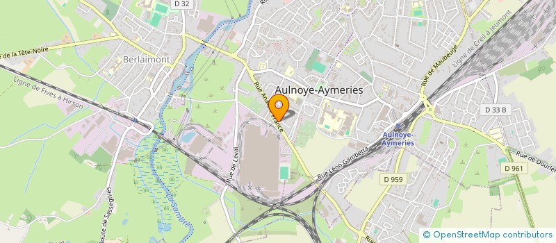 localisation de l'entreprise RIGOL'AIR PARTY  AULNOYE-AYMERIES