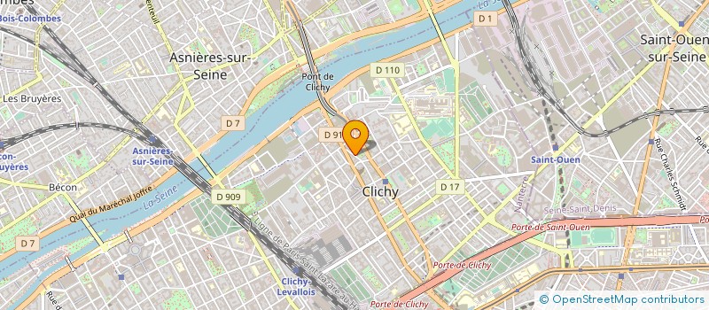 localisation de l'entreprise RIGOLETTO à CLICHY