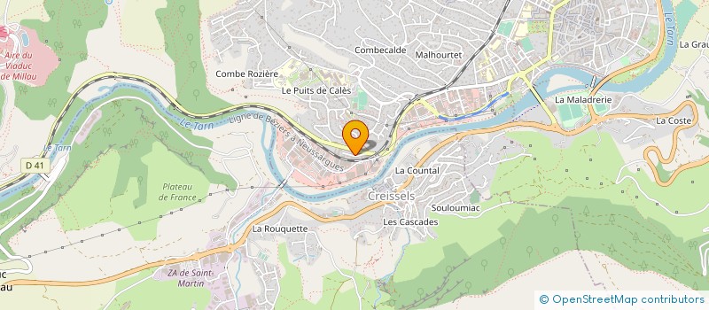 localisation de l'entreprise RIGOLLETO FINANCE  MILLAU