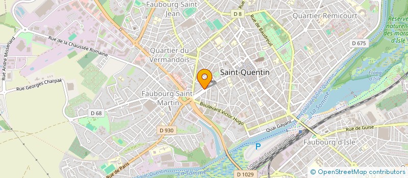 localisation de l'entreprise RIGOLLOT-CARPENTIER à SAINT-QUENTIN