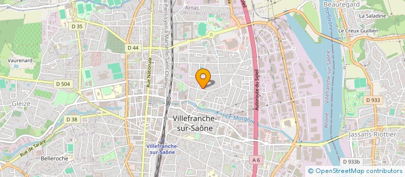 localisation de l'entreprise RIGORA à VILLEFRANCHE-SUR-SAONE