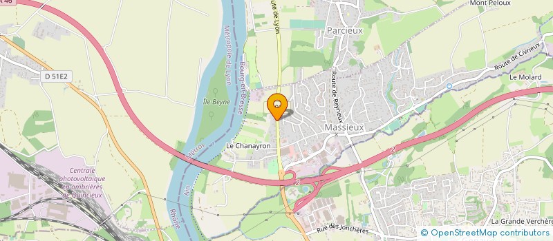 localisation de l'entreprise RIGOTTO INGENIERIE  MASSIEUX