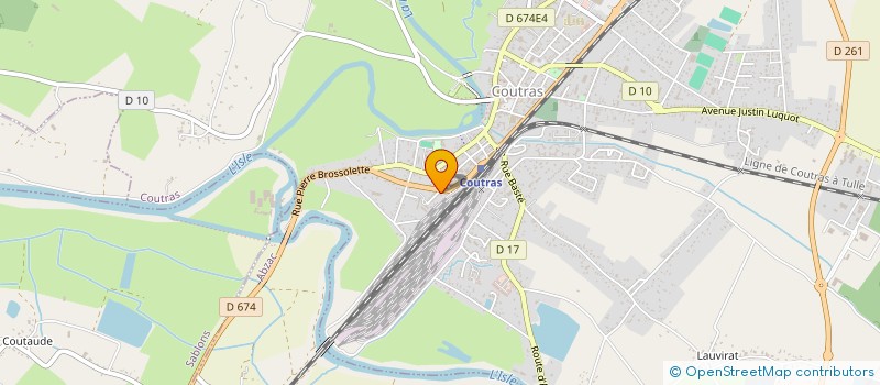 localisation de l'entreprise RIGOU INVESTISSEMENTS  COUTRAS