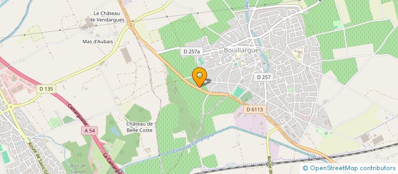 localisation de l'entreprise RIGOULET ET FILS  BOUILLARGUES