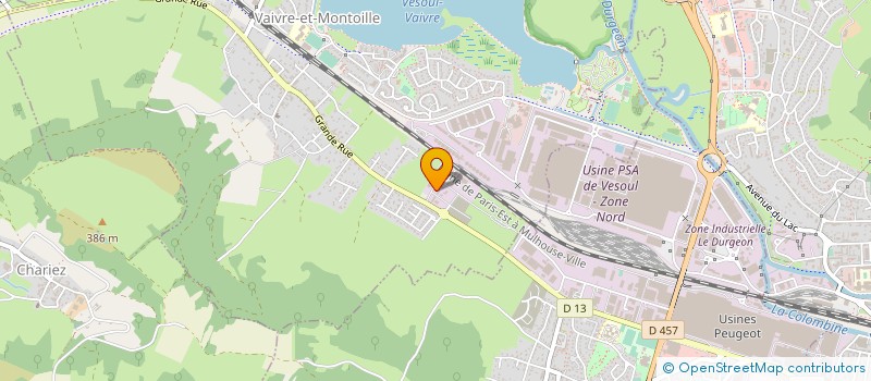 localisation de l'entreprise RIGOULOT EVOLUTION   VESOUL