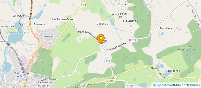 localisation de l'entreprise RIGOUT-VETTESE à SAINT-YRIEIX-LA-PERCHE