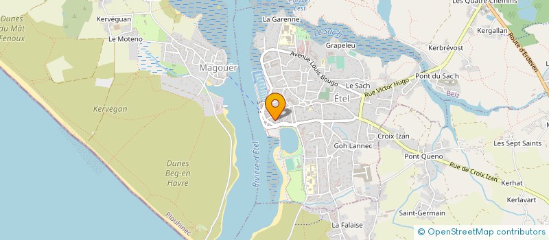 localisation de l'entreprise RIGUIDEL ARCHITECTES SARL  ETEL