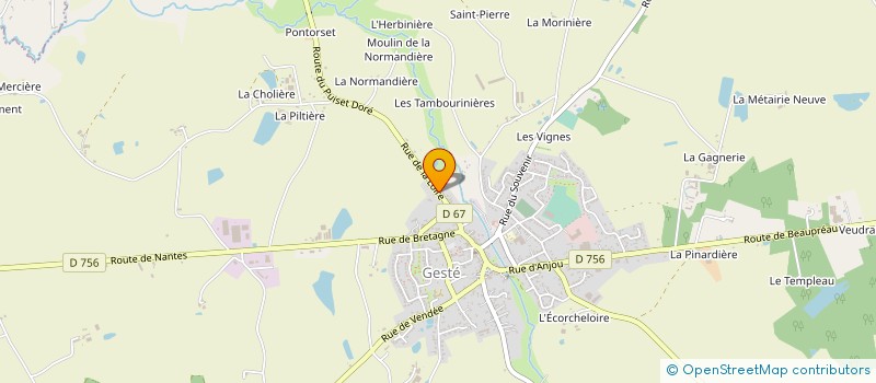 localisation de l'entreprise RIHOUEY PRODUCTION à BEAUPREAU-EN-MAUGES