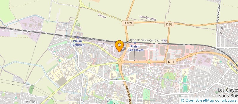 localisation de l'entreprise RIJN SARL à PLAISIR