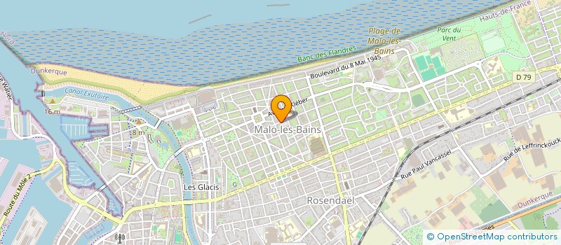 localisation de l'entreprise RIJSELBERG à DUNKERQUE