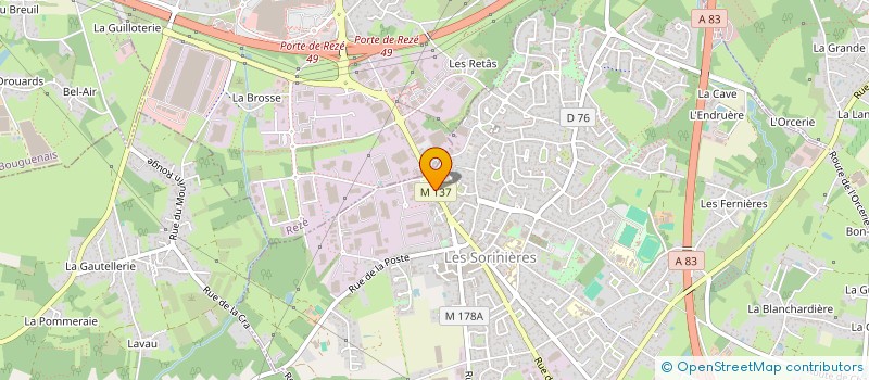 localisation de l'entreprise RIKA NANTES à LES SORINIERES