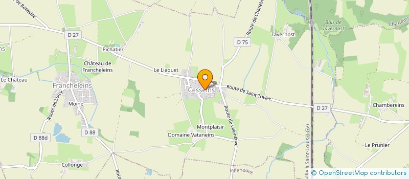 localisation de l'entreprise RIKEYVA  FRANCHELEINS