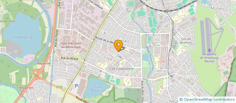 localisation de l'entreprise RILA PLATRERIE à STRASBOURG