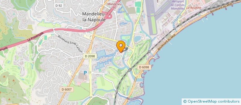 localisation de l'entreprise RILLARD CHRISTOPHE ET ESTELLE à MANDELIEU-LA-NAPOULE