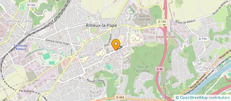 localisation de l'entreprise RILLIEUX VIDEO RV ENTREPRISE  RILLIEUX-LA-PAPE