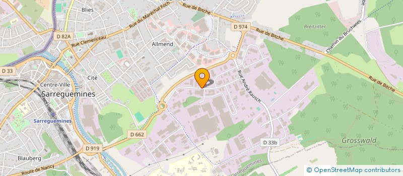 localisation de l'entreprise RILO - LE RIDEAU DE LORRAINE à SARREGUEMINES