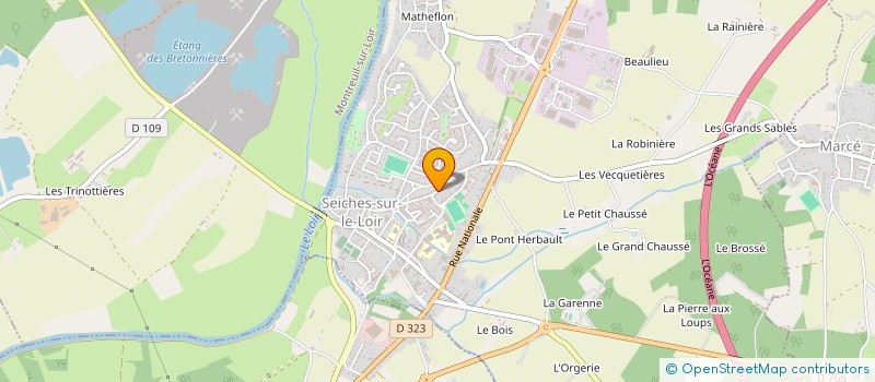 localisation de l'entreprise RIM CLUB à SEICHES-SUR-LE-LOIR