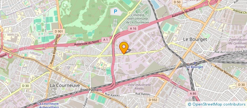 localisation de l'entreprise RIM MANUFACTURING à LA COURNEUVE