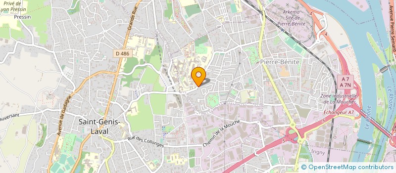 localisation de l'entreprise RIMA à OULLINS-PIERRE-BENITE