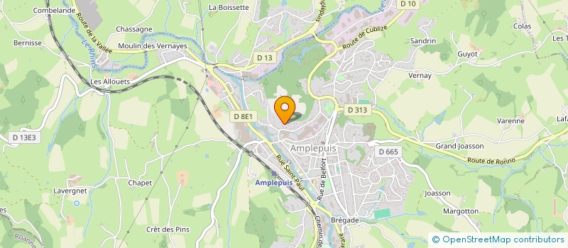localisation de l'entreprise RIMA à AMPLEPUIS