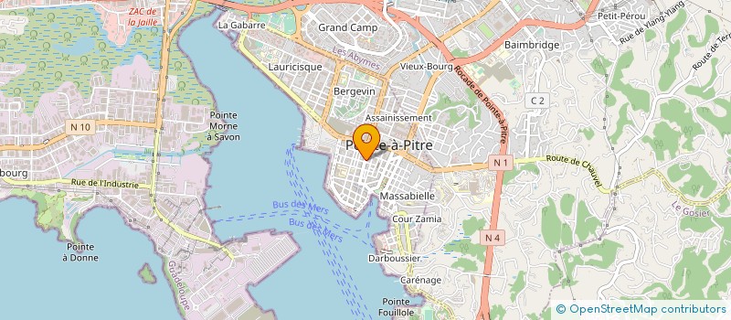 localisation de l'entreprise RIMA-971 à POINTE A PITRE