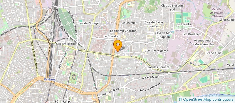 localisation de l'entreprise RIMAS à ORLEANS