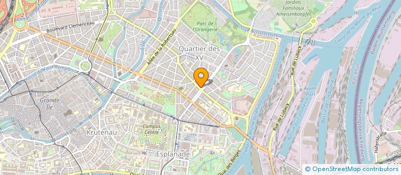 localisation de l'entreprise RIMATEC à STRASBOURG