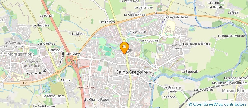 localisation de l'entreprise RIMATHICA  SAINT-GREGOIRE