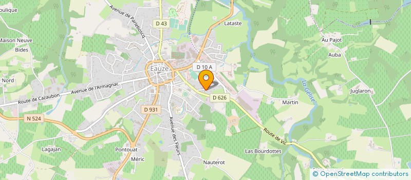 localisation de l'entreprise RIMAVIS  EAUZE