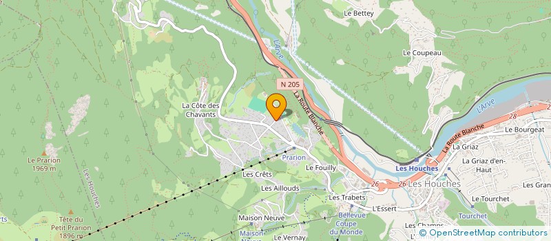 localisation de l'entreprise RIMAYE CONSULTING à LES HOUCHES