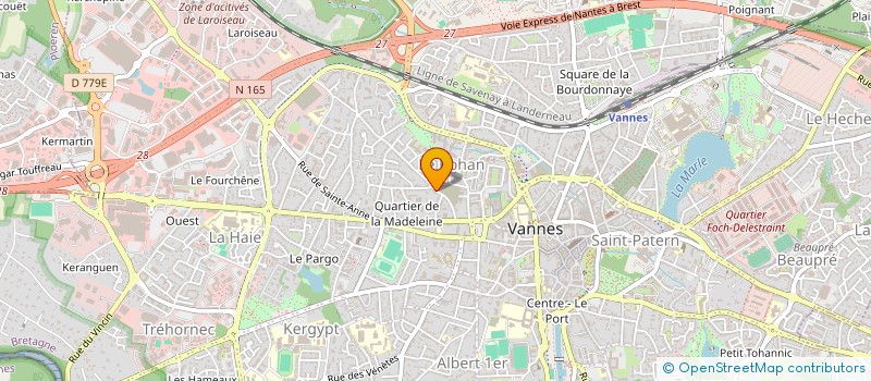 localisation de l'entreprise RIMBEAU FRANCIS ET PASCALINE à VANNES