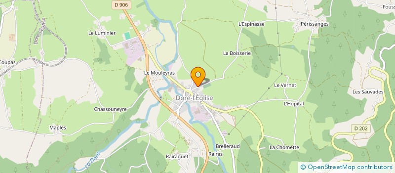 localisation de l'entreprise RIMBERT  DORE L'EGLISE