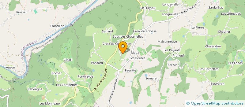 localisation de l'entreprise RIMBERT PAYSAGE à SAINT-BARTHELEMY-LE-PLAIN