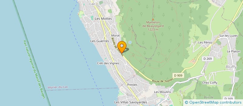 localisation de l'entreprise RIME  VEYRIER-DU-LAC