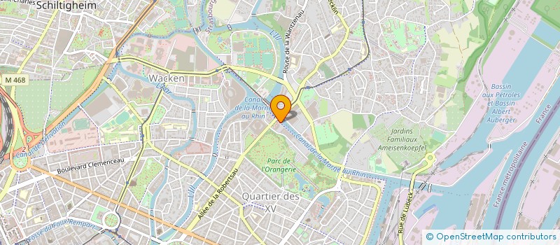 localisation de l'entreprise RIMEA à STRASBOURG