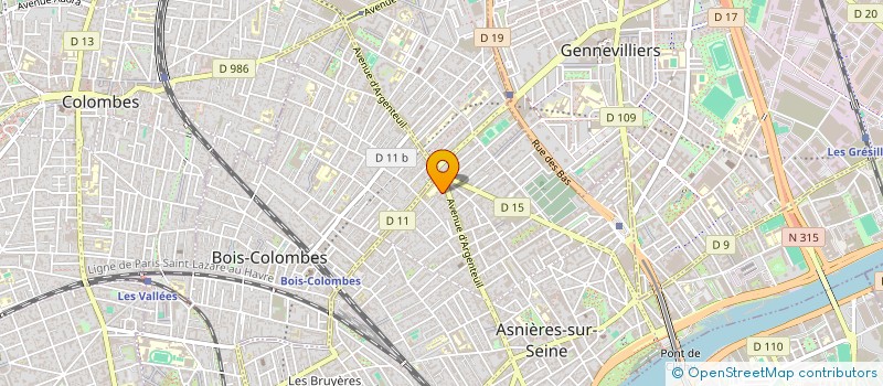 localisation de l'entreprise RIMEK'S à ASNIERES-SUR-SEINE